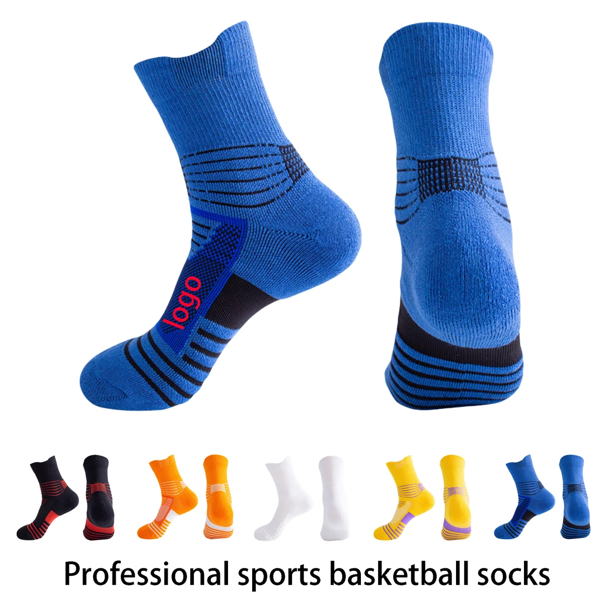High-Quality Basketball Socks - Comfortable & Durable, Custom Logo Available 1