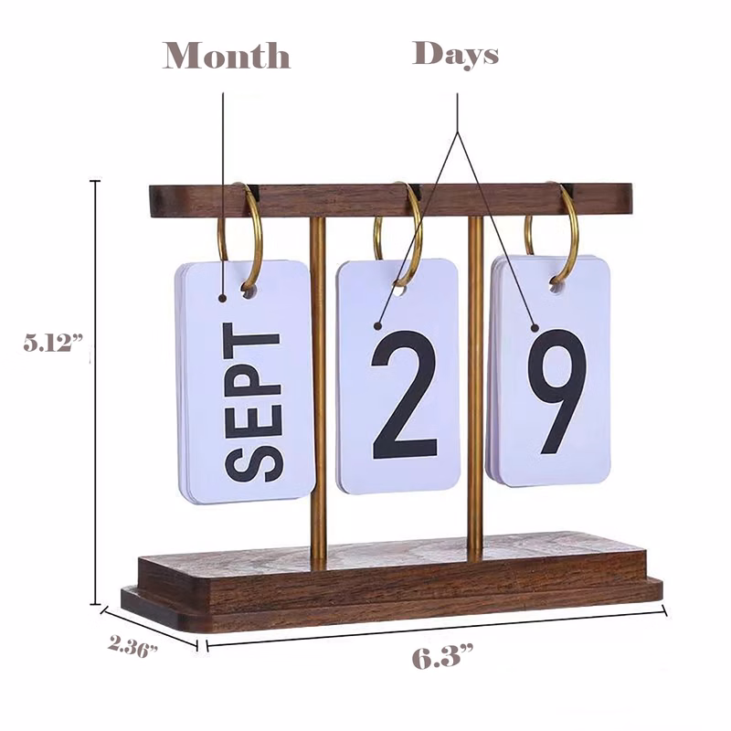 Desk Daily Flip Calendar Perpetual