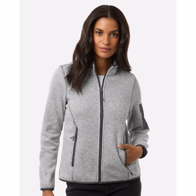Women's Jasper Jacquard Full-Zip Fleece Jacket - NE730W