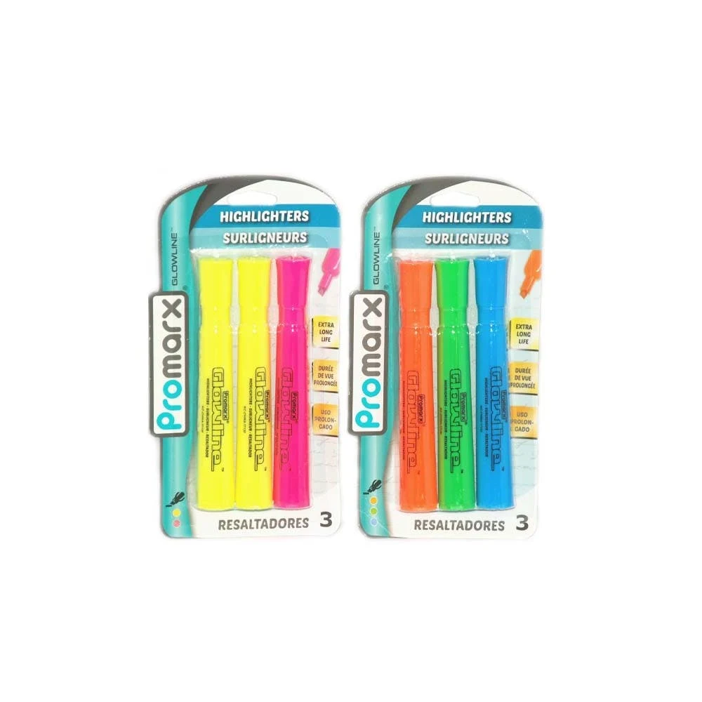 Highlighters - Assorted Chisel Tip 1