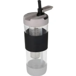 Fusion - 24oz Glass Bottle with Built-In Fruit Infuser and No-Slip Silicone Sleeve 1