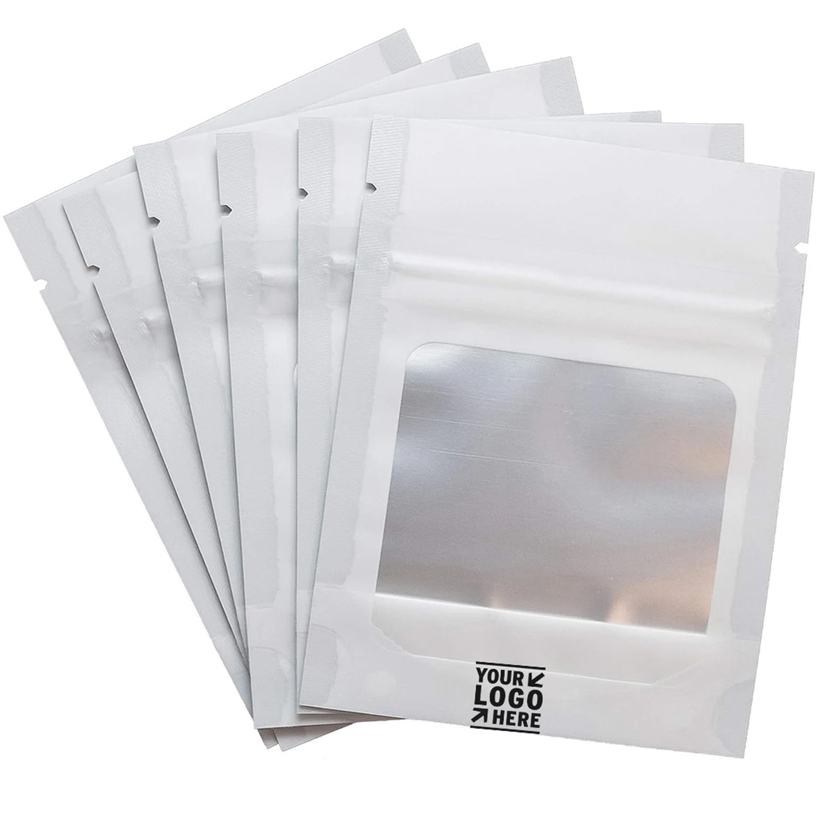 Resealable Mylar Foil Pouch Bags with Clear Window 1