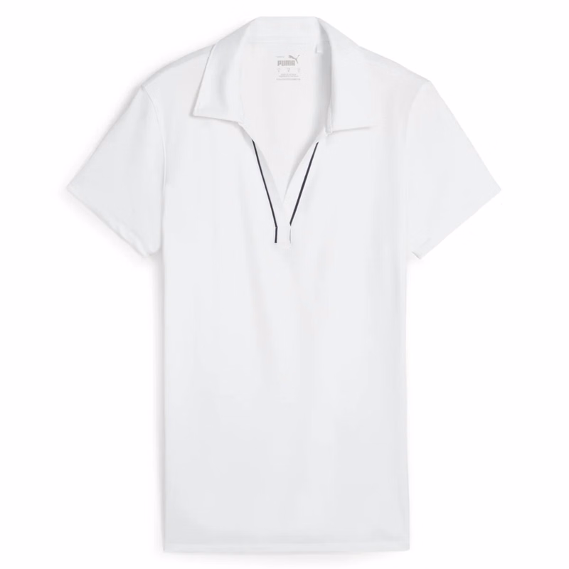 PUMA® Women's CLOUDSPUN Piped Golf Polo with UPF 40 Protection