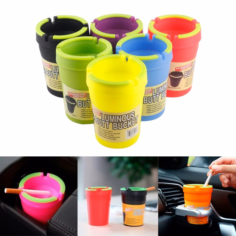 Portable Luminous Ashtray Cigarette Ash Holder