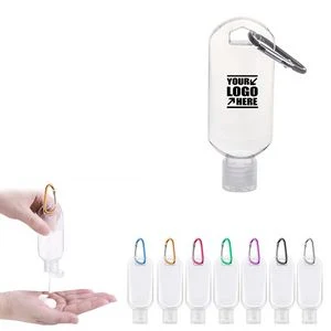 50ml Sanitizer Dispenser Bottle With Carabiner 1