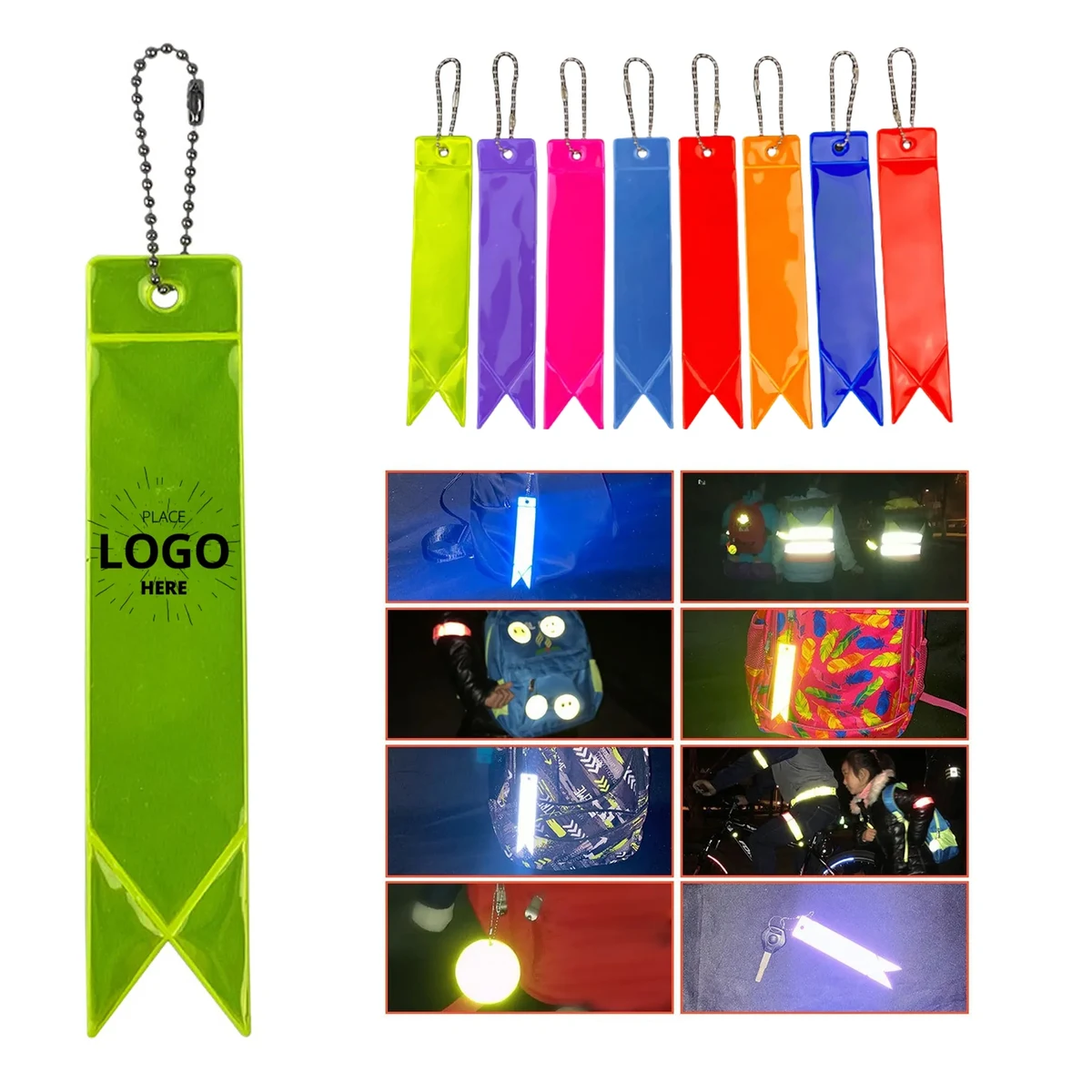Safety Reflector Pendants Reflective Keychain 1