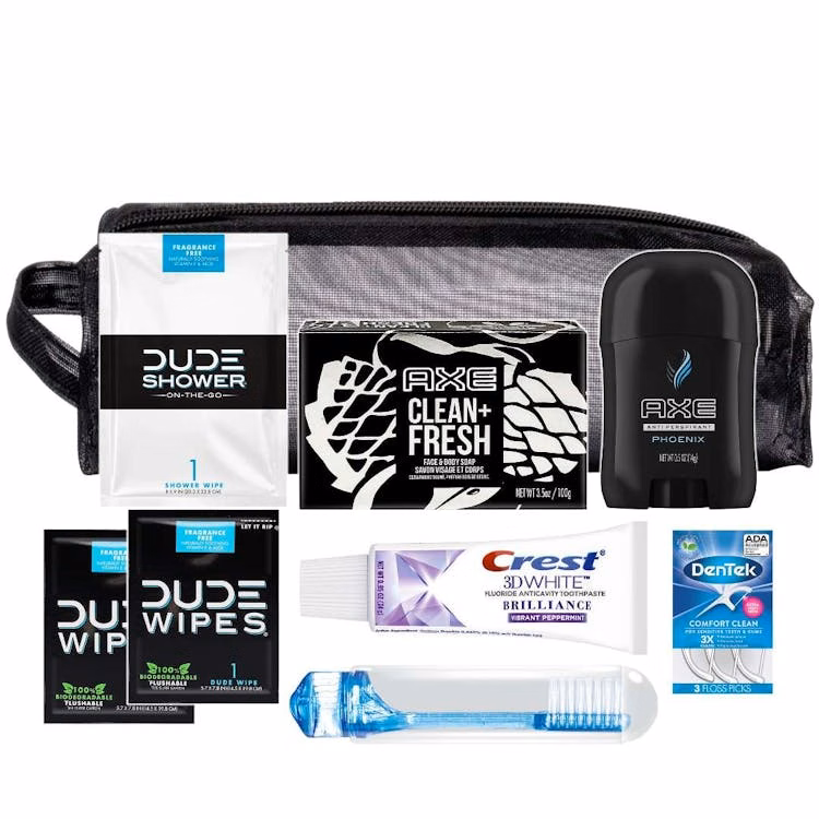 Man on the Go Travel Kits - 9 Pieces