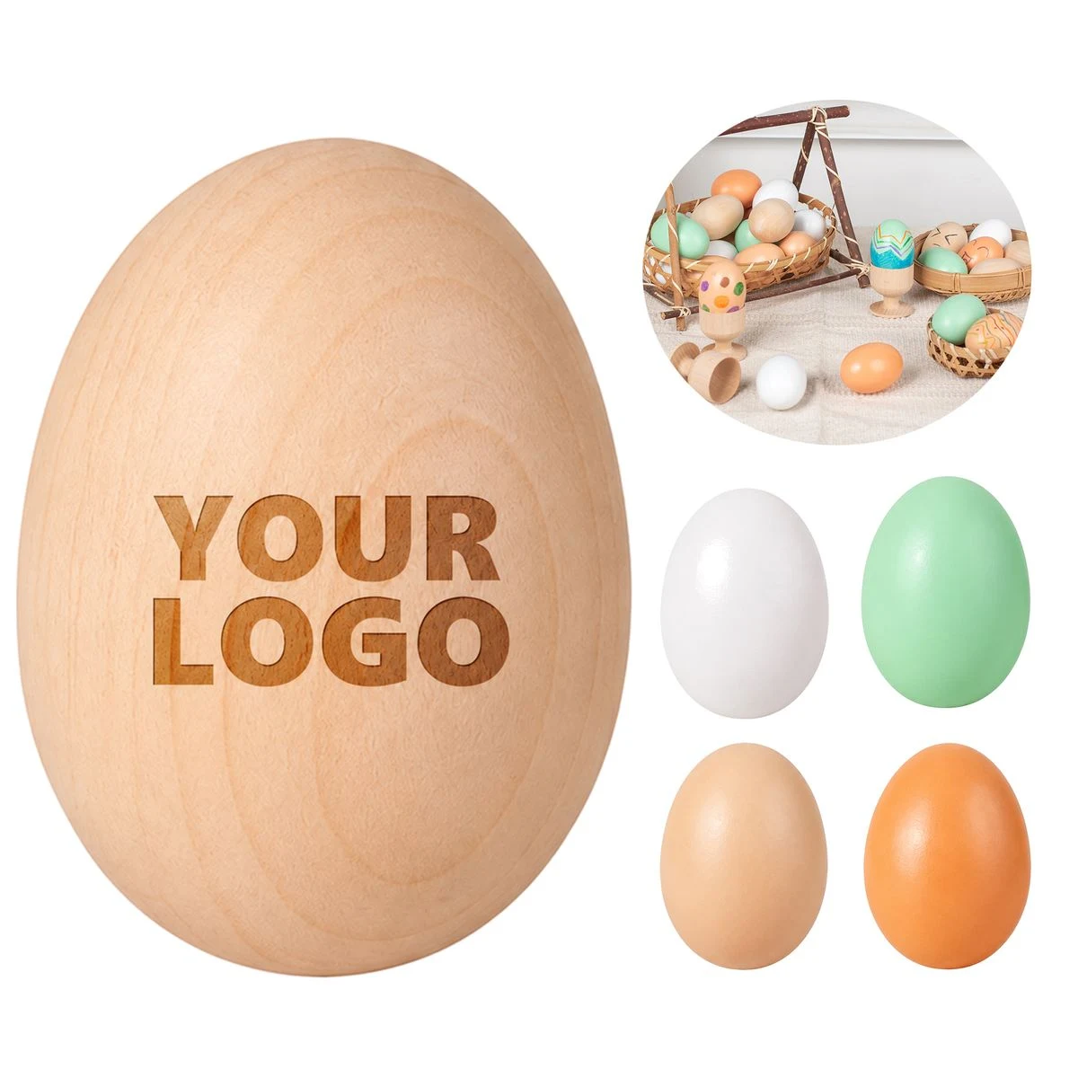 Paintable Wooden Easter Egg 1