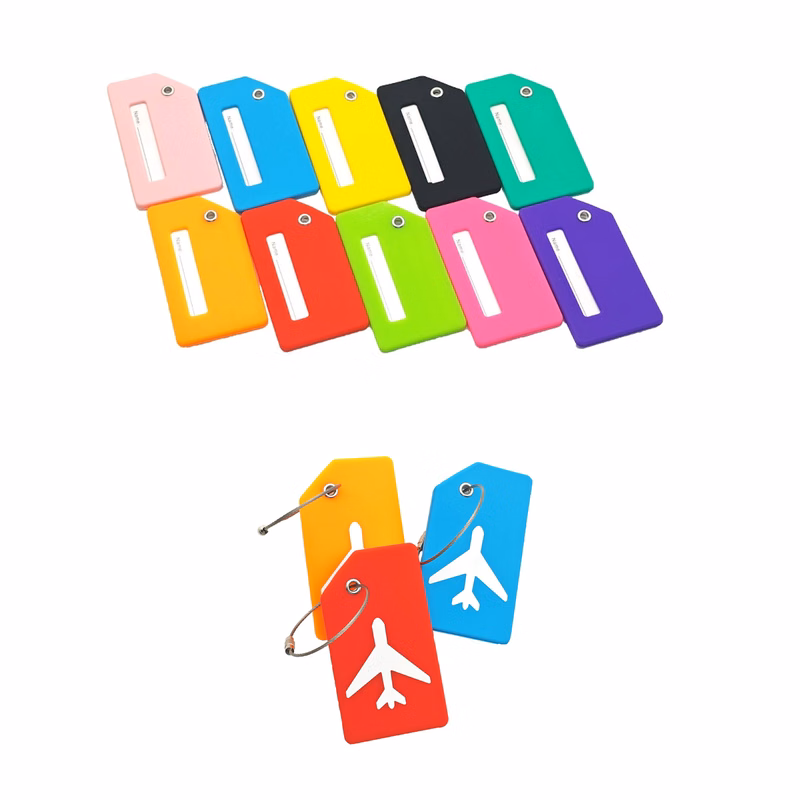 Silicone Luggage Tag With Name ID Card