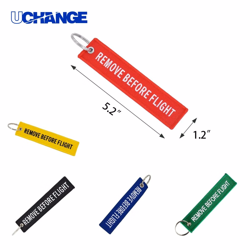 Double-Sided Embroidery Keychain Tag