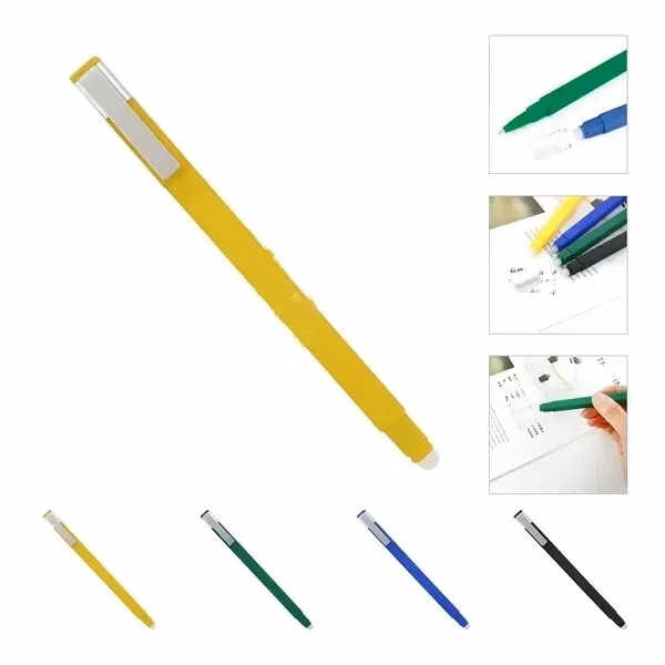 Custom 5.91 Inch Erasable Gel Ink Pen — Refillable Ballpoint School Supply Gift