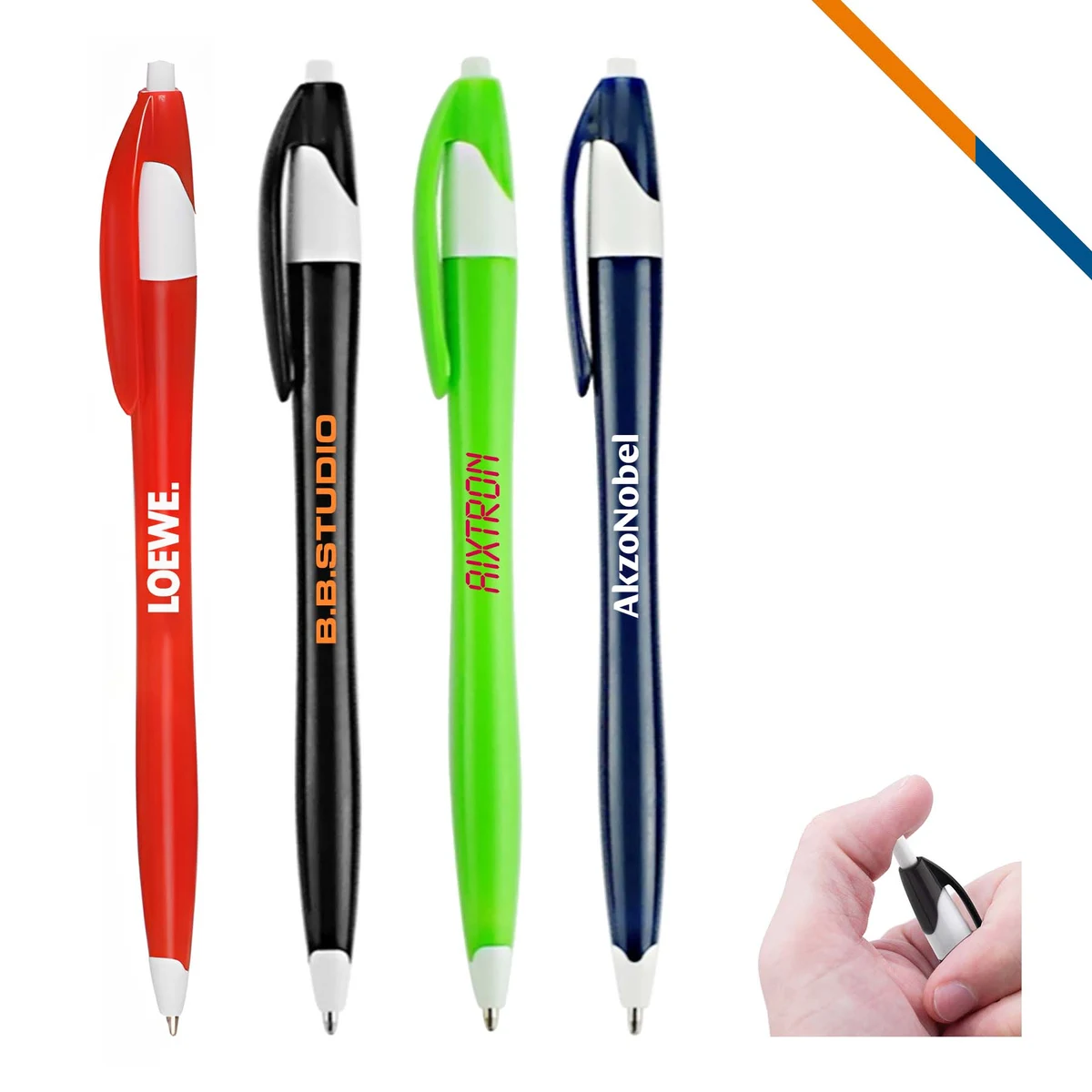 Inblue Two-Tone Plastic Ballpoint Pen 1