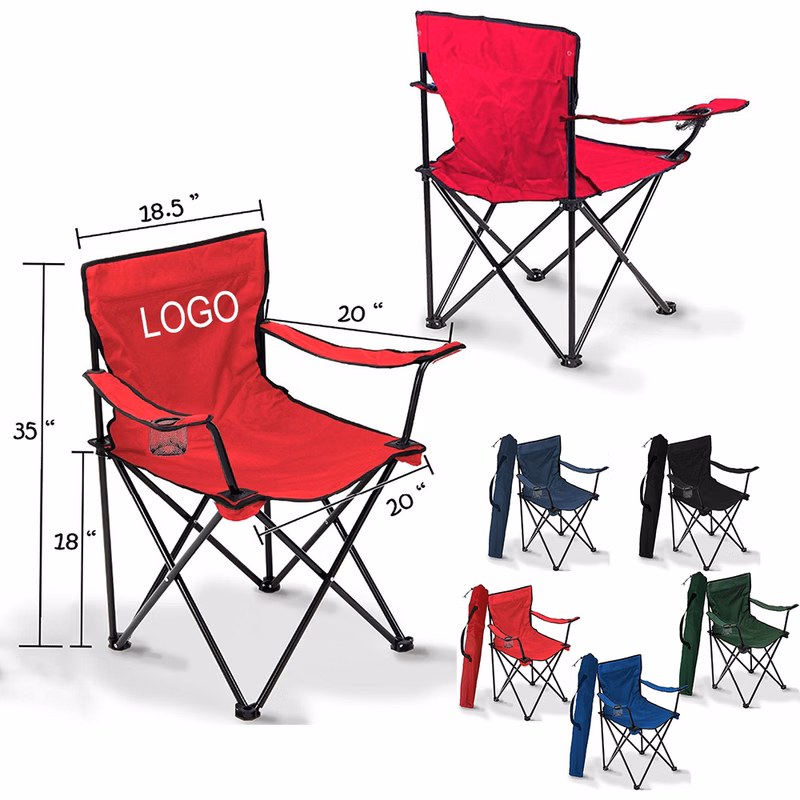 Outdoor Folding Chair With One Mesh Holder