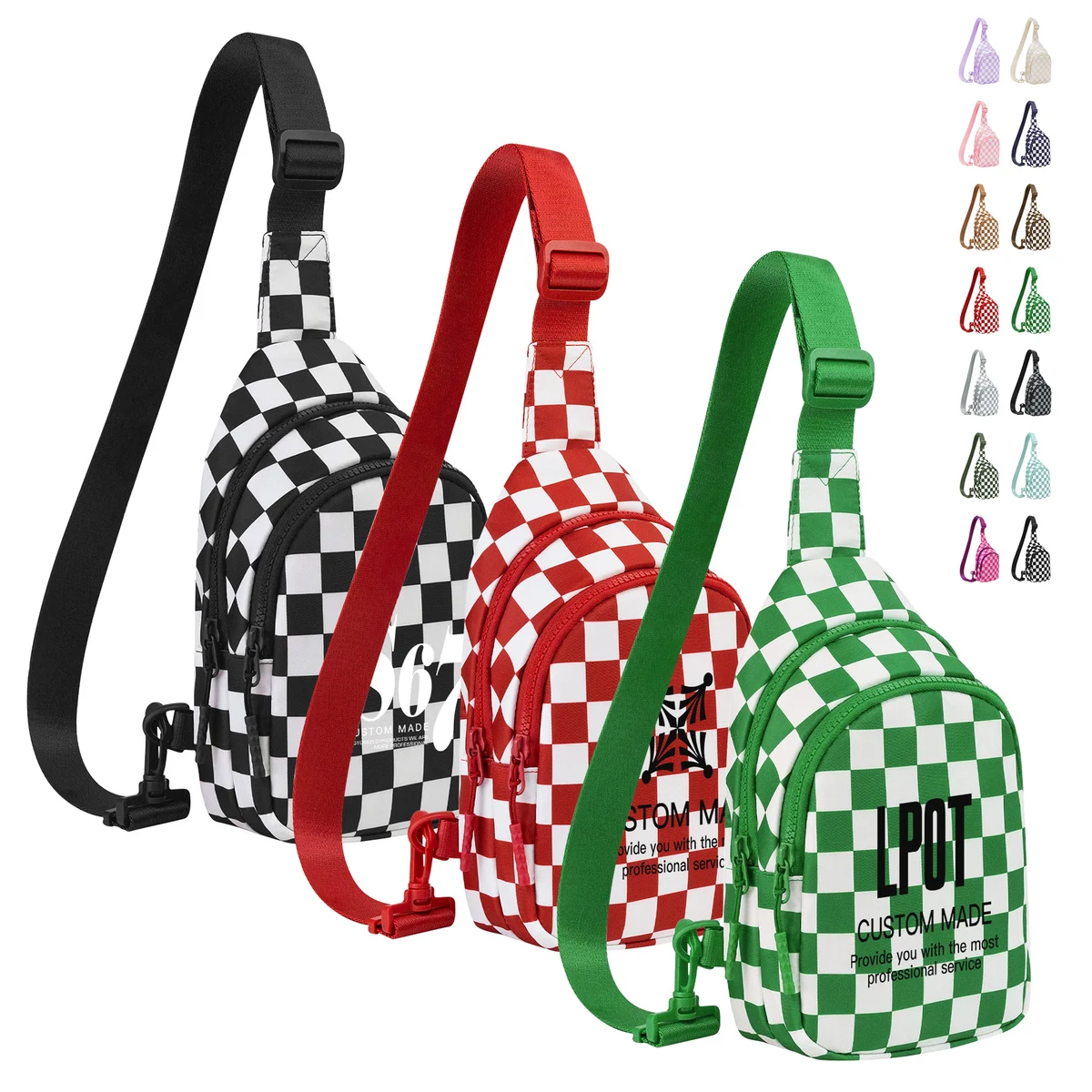 Plaid Crossbody Sling Bag 1