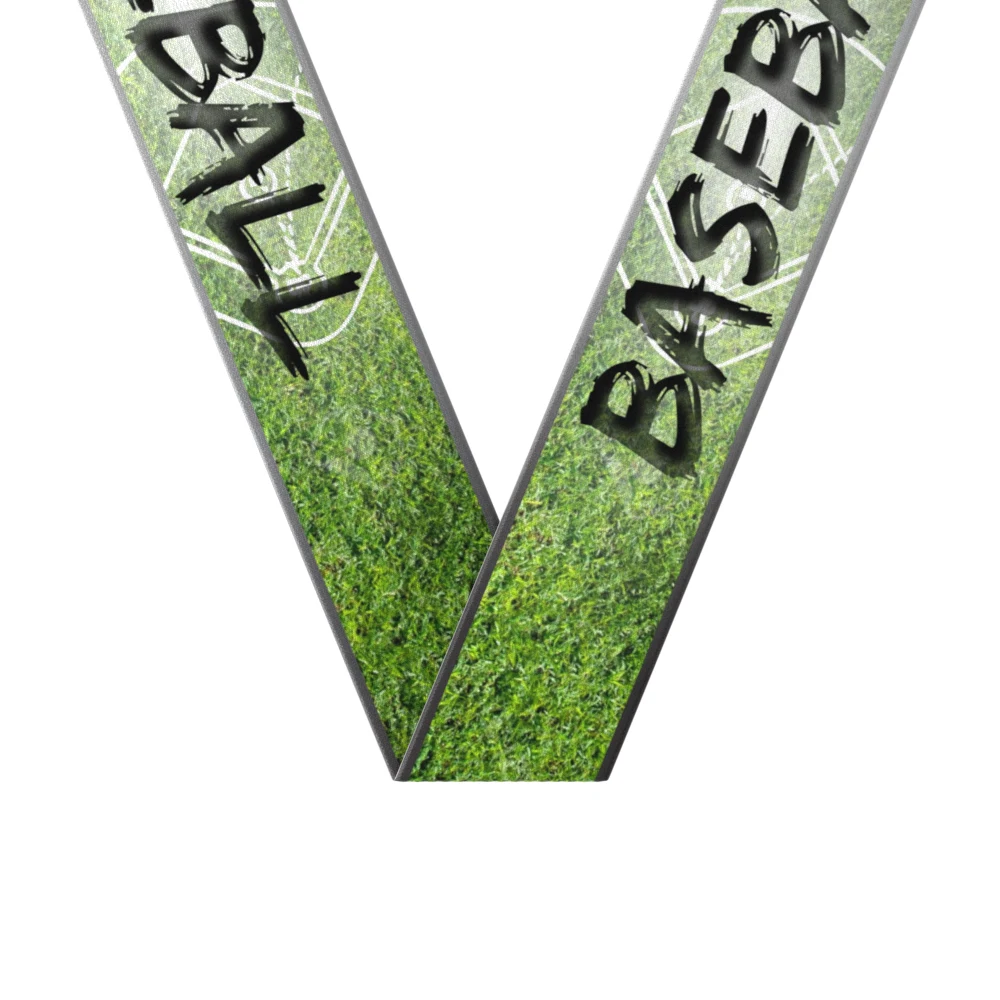 1-1/2" x 34" Sublimated Baseball Sewn Through Neckband 1