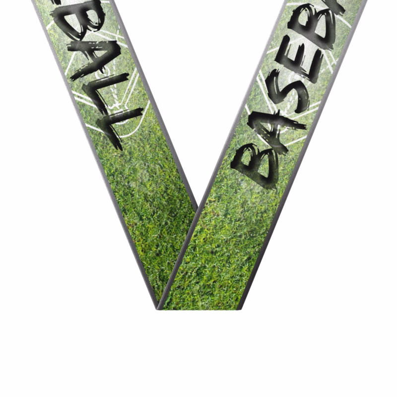 1-1/2" x 34" Sublimated Baseball Sewn Through Neckband