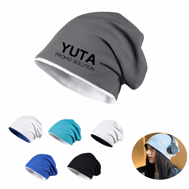 Cotton Slouchy Soft Lightweight Running Beanie