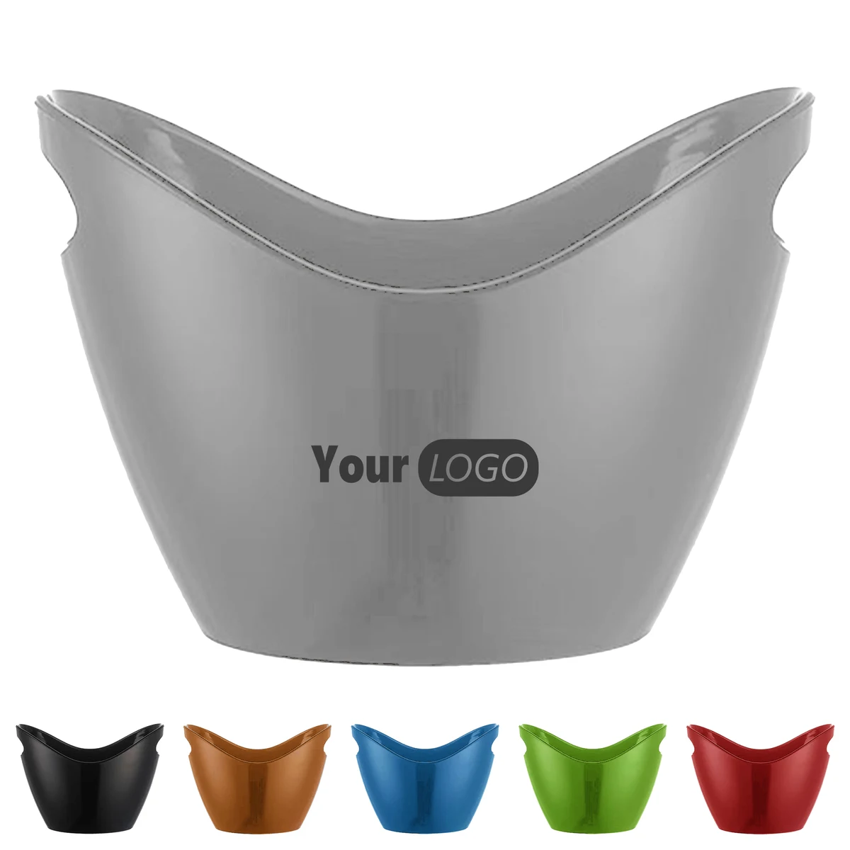 Acrylic Plastic Elegant Clear Ice Wine Bucket 1