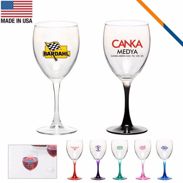 Custom 10.5 oz Lead-Free Wine Glass with Safe Edge Rim — Corporate Events & Hospitality