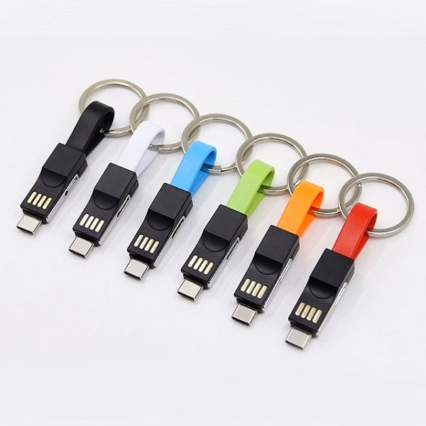 USB Magnetic Key Chain 3 in 1 Data Cable