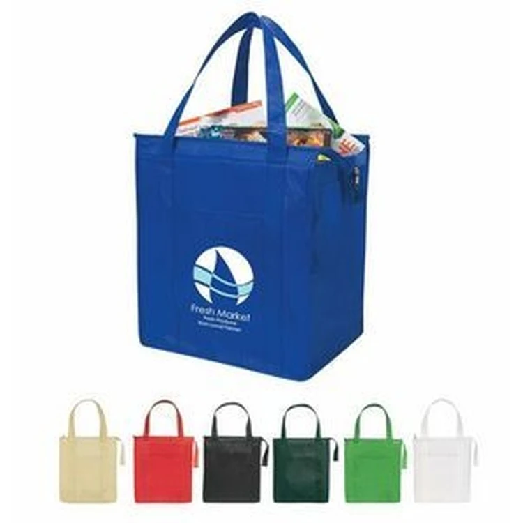Non-Woven Insulated Shopper Tote Bag (13"x15"x'9') 1