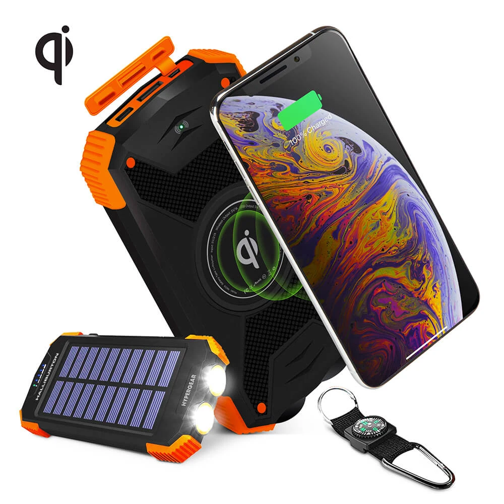 HyperGear Solar 10000mAh Wireless Power Bank 1