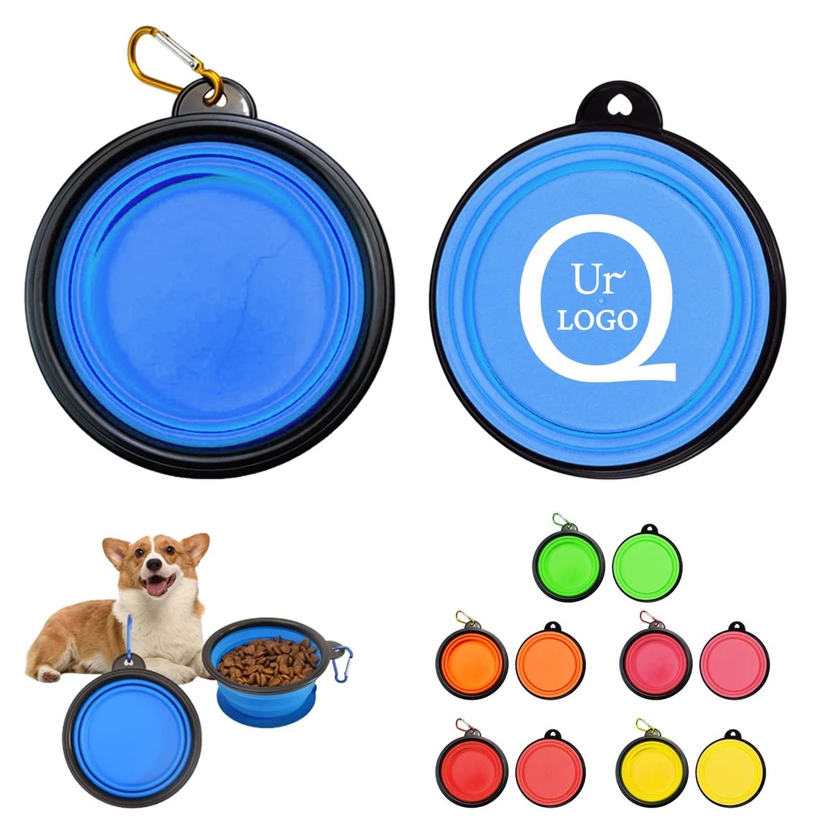21.98 Oz Collapsible Pet Bowl 1