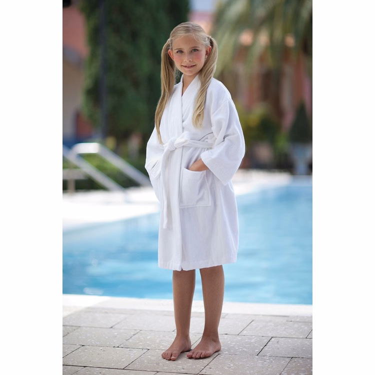 Kids Kimono Collar Velour Bathrobe (3-5 years)
