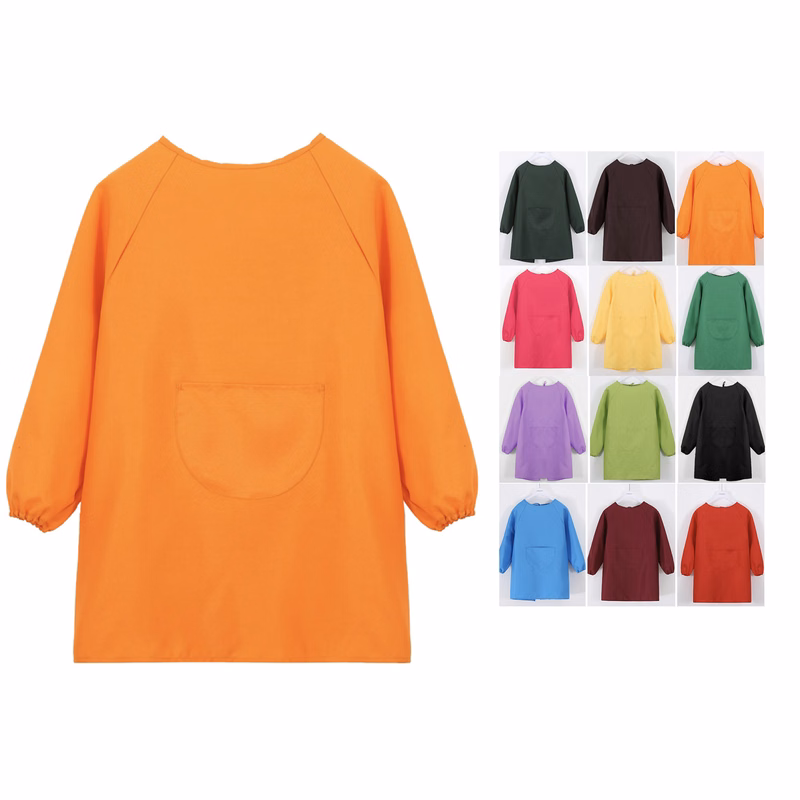 Children's Painting Smock Anti-Fouling Long Sleeve Apron