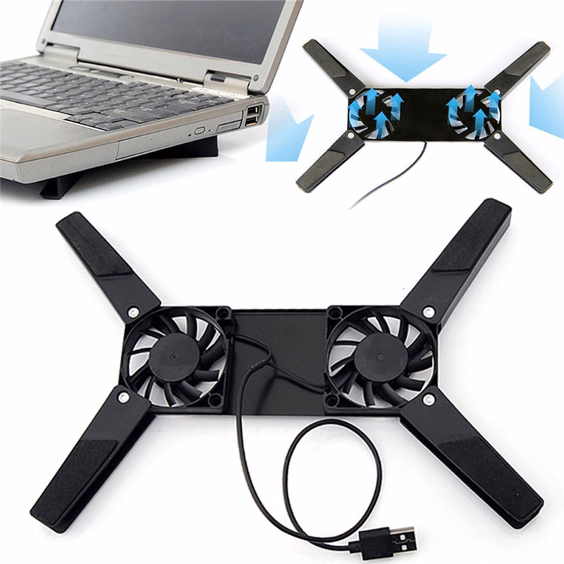 Foldable USB Laptop Cooling Pad/Dual Fan