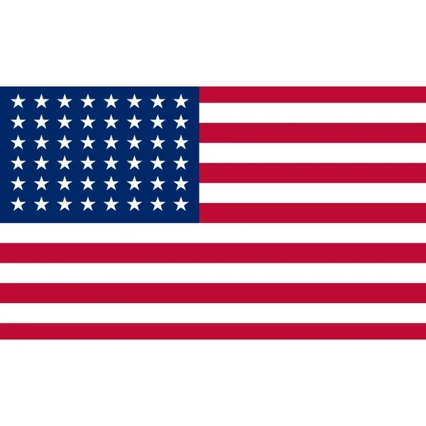 Historical US 48 Stars Flag 1