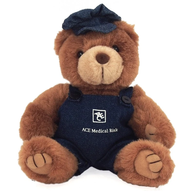 8" Engineer Bear with one color imprint 1