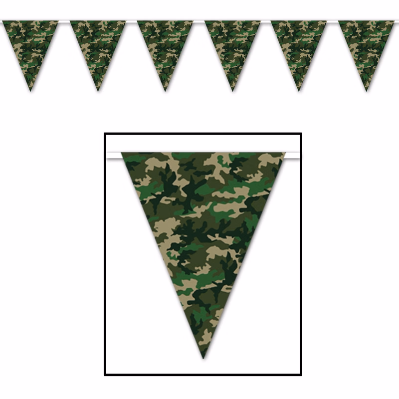 Camo Flag Pennant Banners