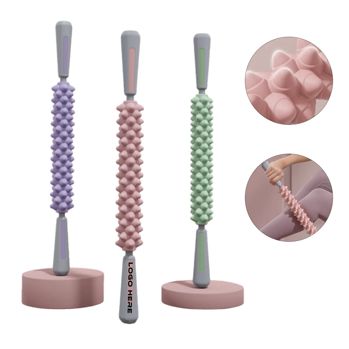 19-inch Fitness Yoga Fascia Muscle Massage Roller Stick 1