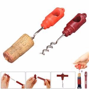 Pocket Sized Wine Bottle Opener With Crossbar Handle