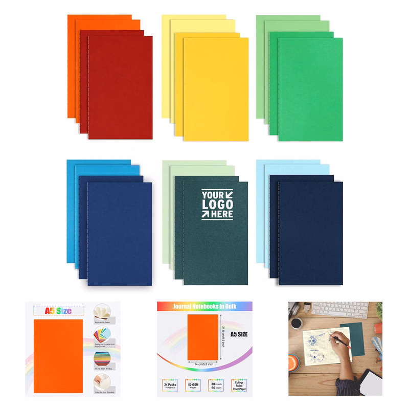 5.5" x 8.5" 30 Sheets Ruled Lined Journal