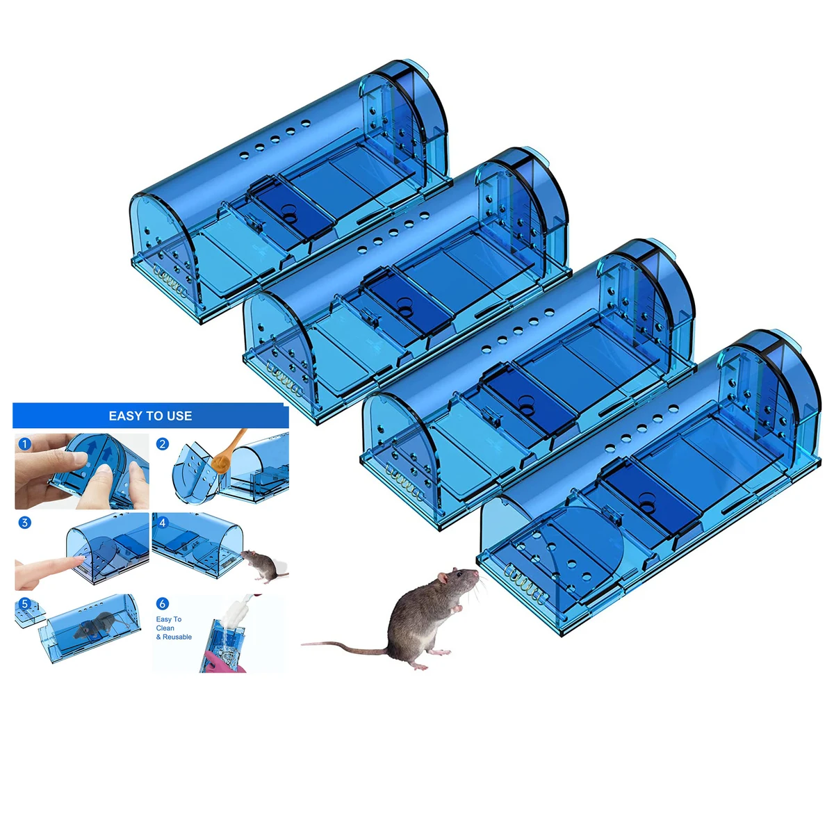 Reusable Rat Traps Humane Mouse Traps 1