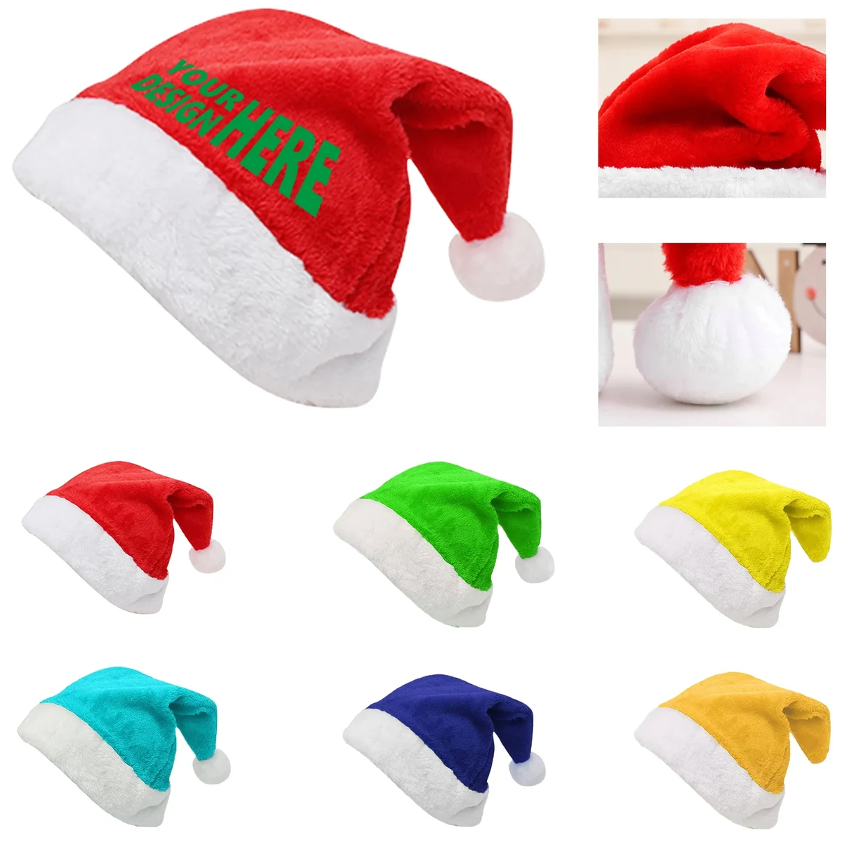 Highend Christmas Short Plush Hat 1