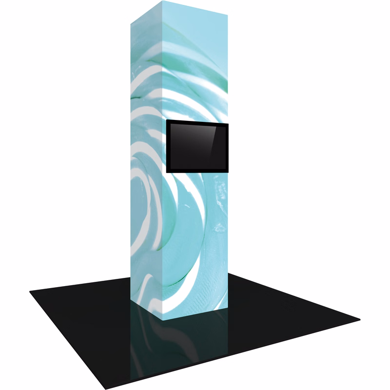 Vector Frame Modular Backlit Monitor Tower 05 (3' x 12')
