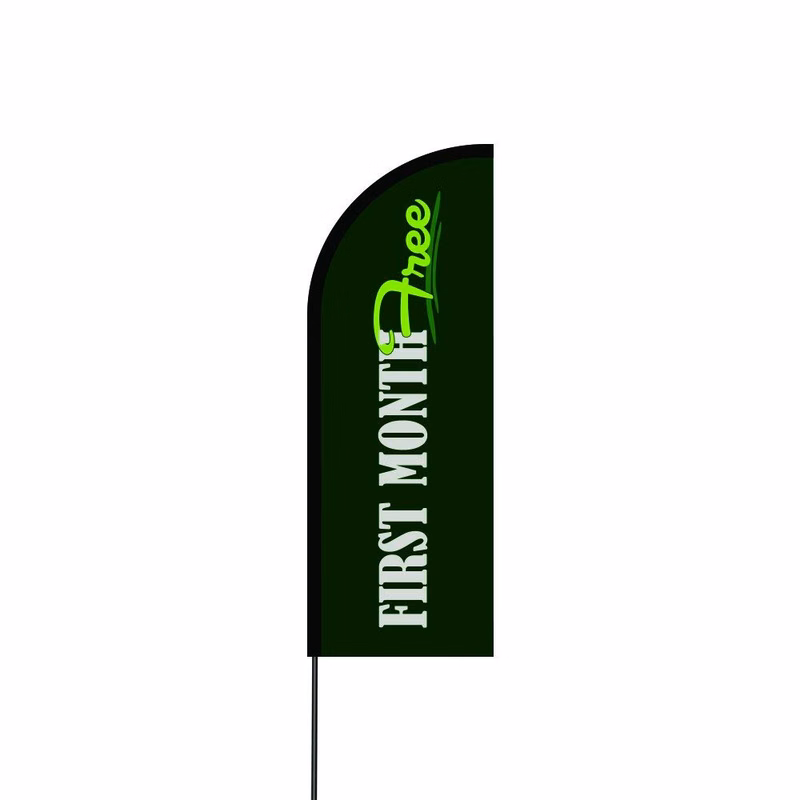 First Month Free Flag Kit 14' Feet Feather Flag Sign Outdoor Banner