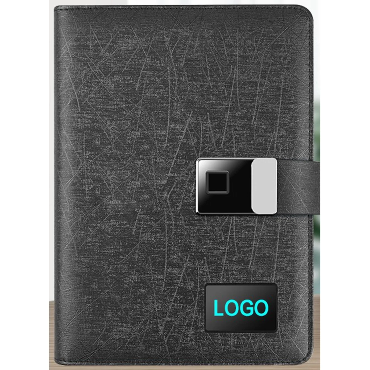 Fingerprint Lock Diary with Power Bank $ USB Drive 1