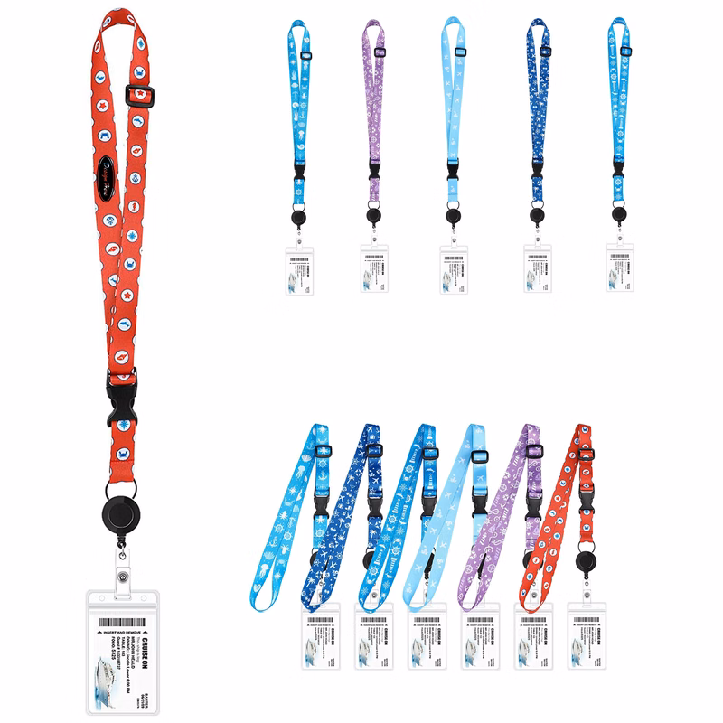 Waterproof lanyard with retractable badge holder essential for ID