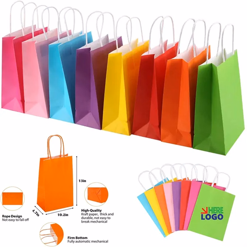 Kraft Paper Colourful Shopping Bag