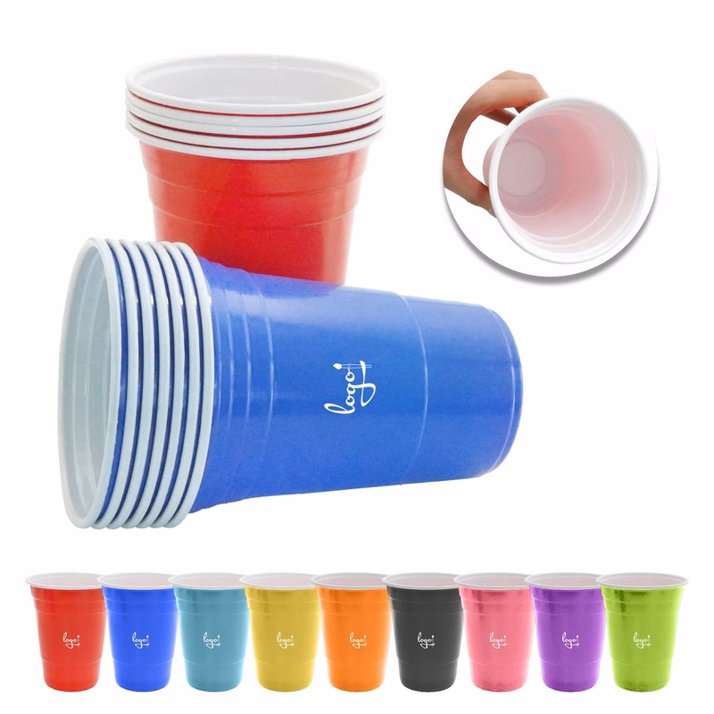 16oz Beer Pong Plastic Party Cups