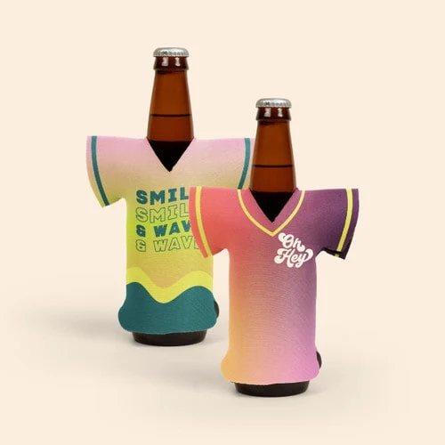 Eco Bottle Jersey 4Cp, custom koozie with logo imprint 1