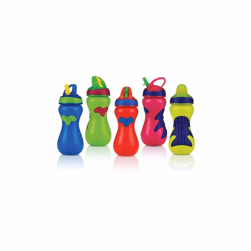 Nuby Gator Grip Sports Bottles - Flip Top 15 oz