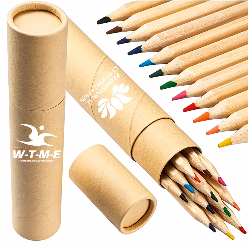 Multicolored Pencils in Tube