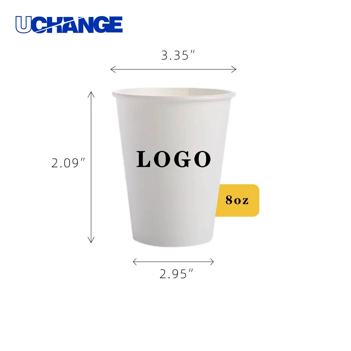 Paper Coffee Cup Container (8.5oz) 1