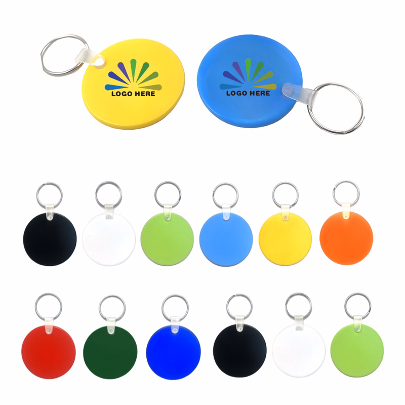 Circular Luggage Tag Key Chain MOQ50