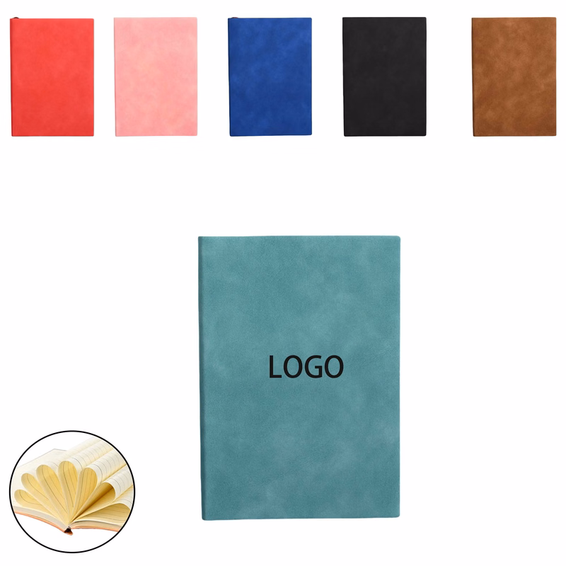 Soft Leather Cover Ruled Writing Notebook